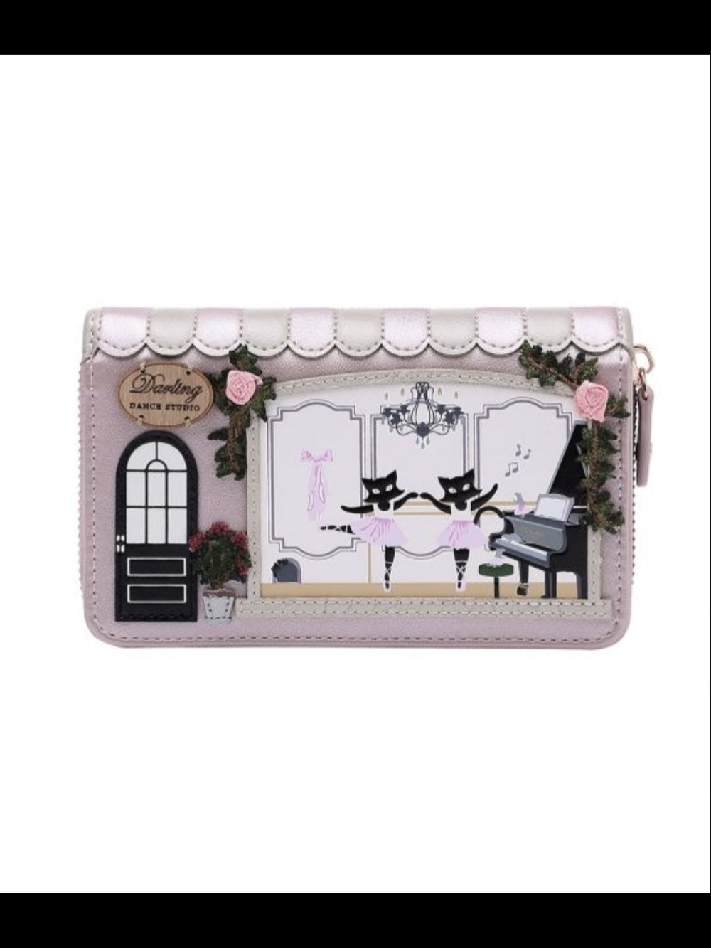 Vendula Darling Dance Studio Medium Ziparound Wallet - Pink